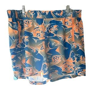 Columbia Women’s Board Shorts Size 1X Blue Orange Fish